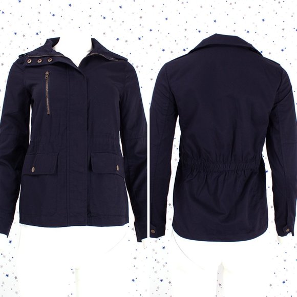 Military Anorak Utility Jacket Dark Navy - Picture 1 of 8